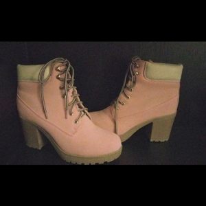 Reneeze Pink Combat Boots